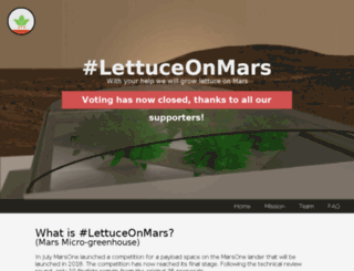 lettuceonmars.com screenshot