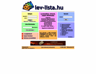 lev-lista.hu screenshot