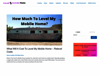 levelmymobilehome.com screenshot