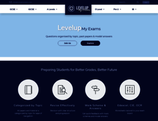 levelupmyexams.com screenshot