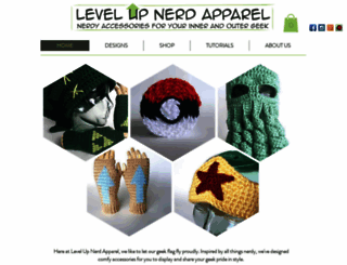 levelupnerdapparel.com screenshot
