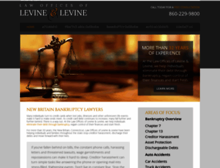 levineandlevinelaw.com screenshot