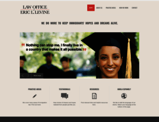 levineimmigrationlaw.com screenshot