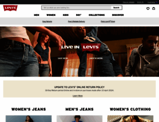 levis.com.au screenshot
