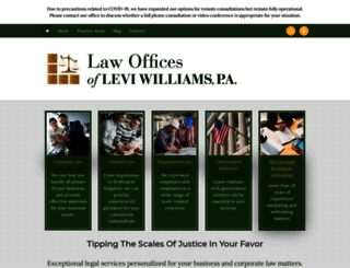 leviwilliamslaw.com screenshot
