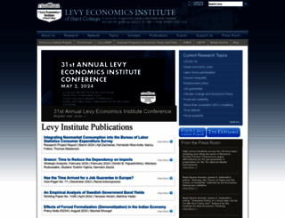levyinstitute.org screenshot
