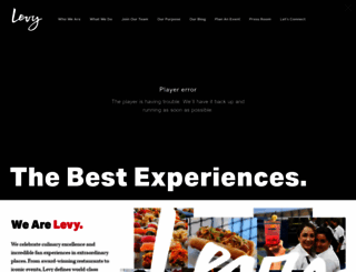 levyrestaurants.com screenshot