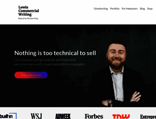 lewiscommercialwriting.com screenshot