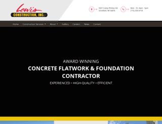 lewisconstruction.net screenshot