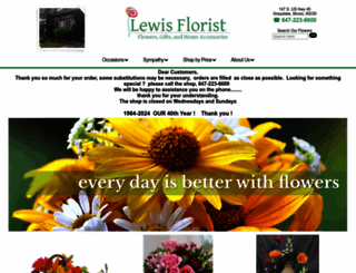 lewisflorist.com screenshot