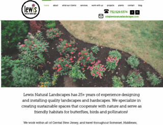lewisnaturallandscapes.com screenshot