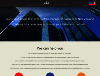 lex.com.au screenshot