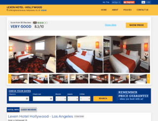 lexenhotelhollywood.us screenshot