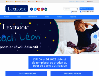 lexibook.com screenshot