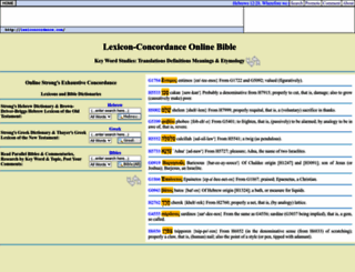 lexiconcordance.com screenshot