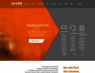 lexika-translations.com screenshot