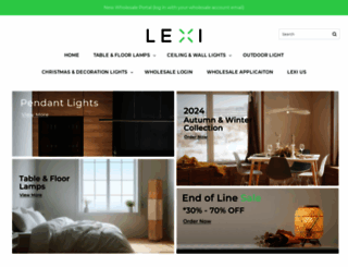 lexilighting.com.au screenshot