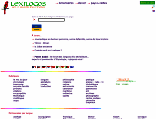 lexilogos.com screenshot