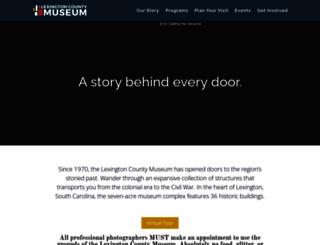 lexingtoncountymuseum.org screenshot