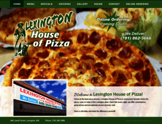 lexingtonhouseofpizza.com screenshot