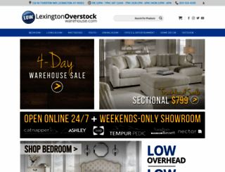 lexingtonoverstockwarehouse.com screenshot