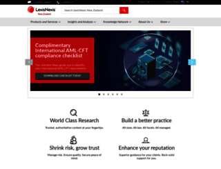 lexisnexis.co.nz screenshot