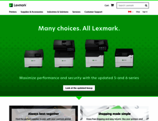 lexmark.ca screenshot
