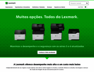 lexmark.com.br screenshot