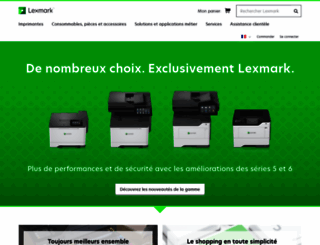 lexmark.fr screenshot