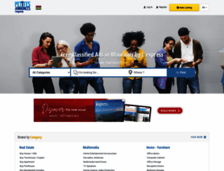 lexpressclassifieds.mu screenshot