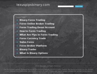 lexuspipsbinary.com screenshot