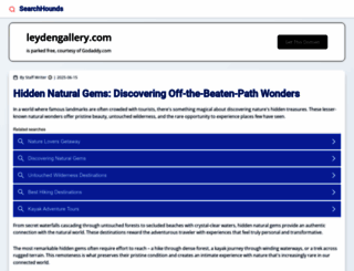 leydengallery.com screenshot