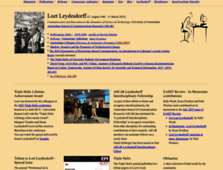 leydesdorff.net screenshot