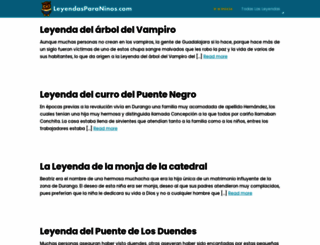 leyendasparaninos.com screenshot