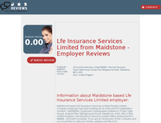 lfe-insurance-services-limited.job-reviews.co.uk screenshot