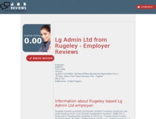 lg-admin-ltd.job-reviews.co.uk screenshot