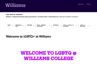 lgbt.williams.edu screenshot