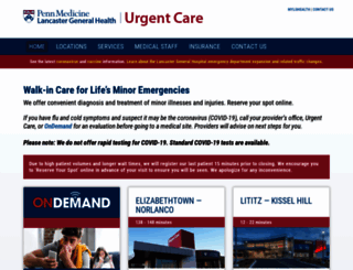 lghealthurgentcare.org screenshot