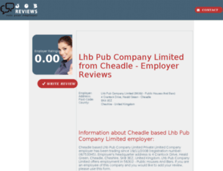 lhb-pub-company-limited.job-reviews.co.uk screenshot