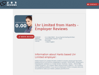lhr-limited.job-reviews.co.uk screenshot