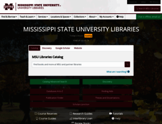 lib.msstate.edu screenshot