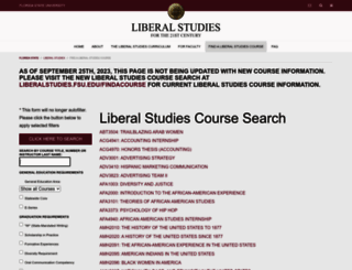 liberalstudiescourses.fsu.edu screenshot