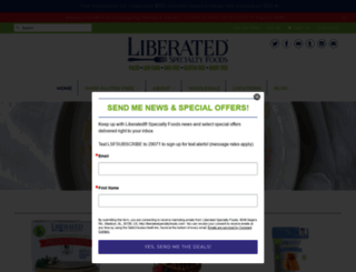 liberated-specialty-foods.myshopify.com screenshot