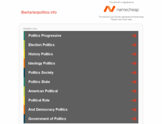 libertarianpolitics.info screenshot