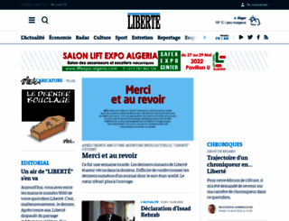 liberte-algerie.com screenshot