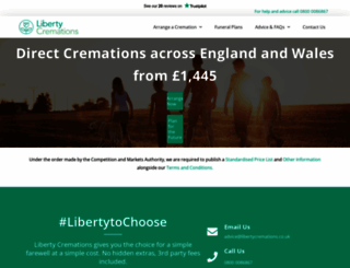 libertycremations.co.uk screenshot