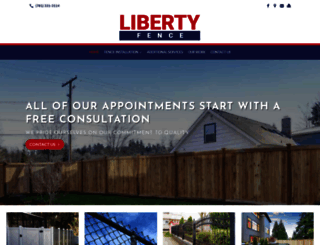 libertyfencema.com screenshot