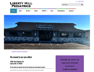 libertyhillpediatrics.com screenshot