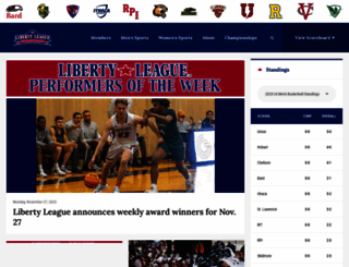 libertyleagueathletics.com screenshot