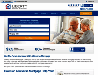 libertyreversemortgage.com screenshot